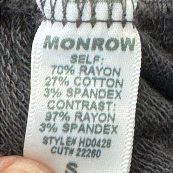 Monrow SUPER SOFT OPEN BACK SHIRRED DRESS BLACK Long Sleeve Size Small NEW - Picture 13 of 14